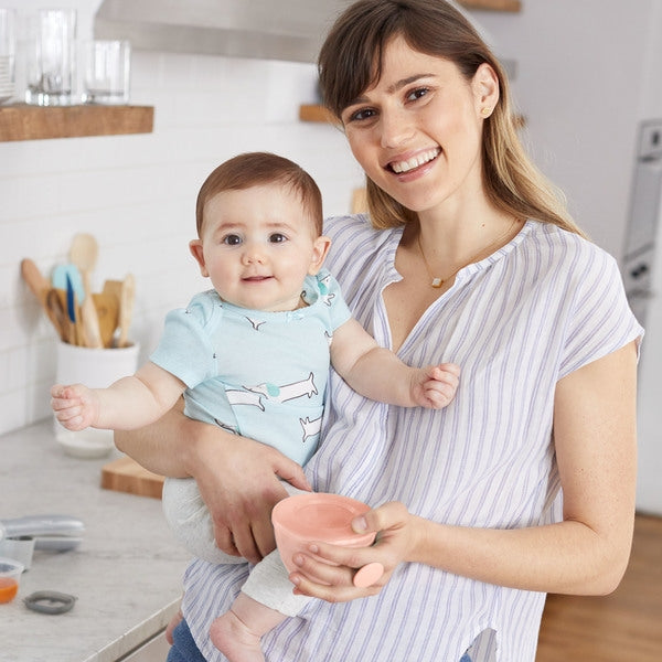 Skip Hop - Set 2 boluri ergonomice - Soft gri + coral - gogobaby.ro