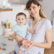 Skip Hop - Set 2 boluri ergonomice - Soft gri + coral