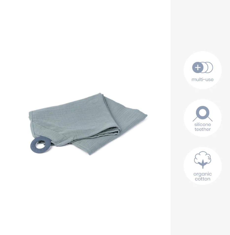 Doomoo - Esarfa pentru alaptat multifunctionala din bumbac organic Mom’n Play Green - gogobaby.ro