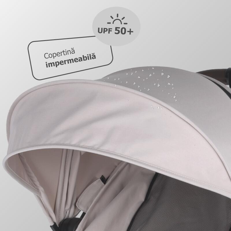 Carucior sport cu pliere automata Coccolle Melia Pearl Mist