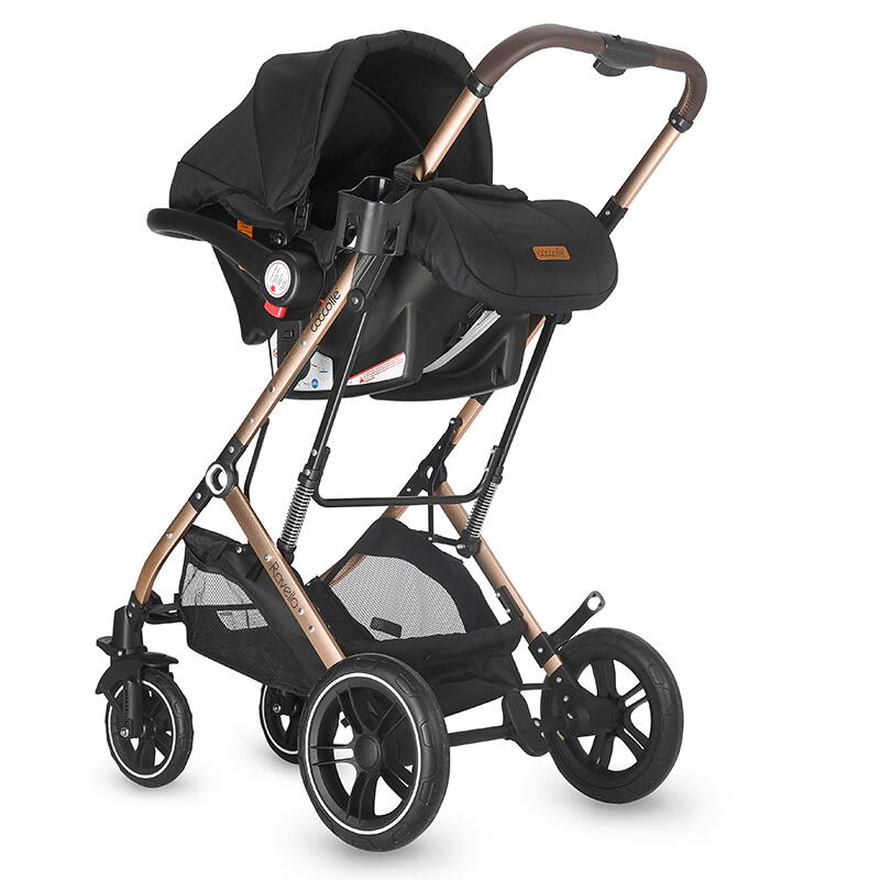Carucior ultracompact 3in1 Coccolle Ravello Diamond black - gogobaby.ro