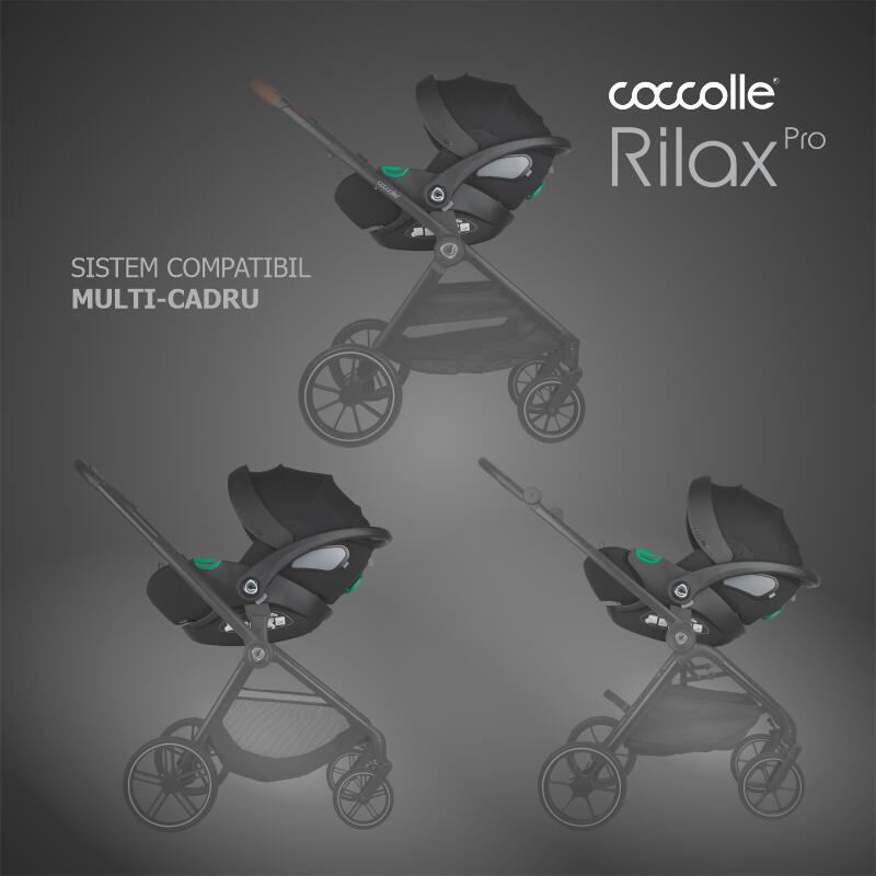 Scoica auto iSize Coccolle Rilax Black