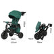Tricicleta ultrapliabila Qplay Nova MAX Verde