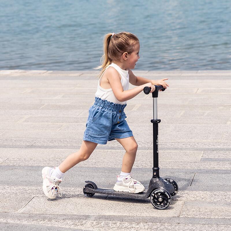 Trotineta pliabila Qplay Sparkling, Roz