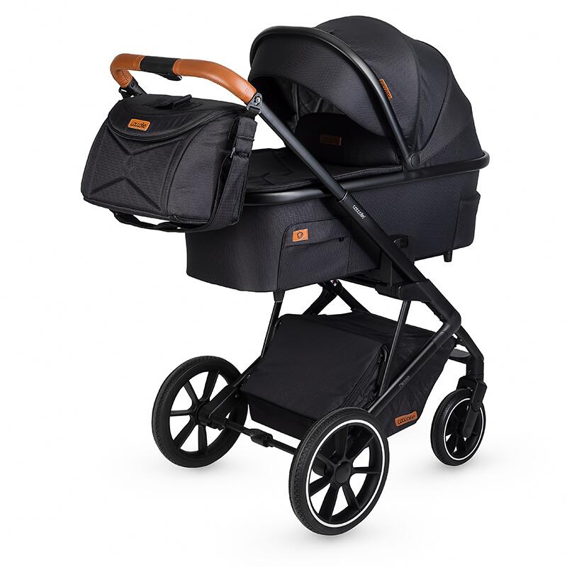 Carucior modular 2in1 C Nessia Diamond black+Balansoar bebelusi C Velio Butternut - gogobaby.ro