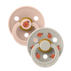 BIBS - Set 2 suzete Colour Studio Collection Ladybug Latex, tetina rotunda, 6 luni+-Blush Mix
