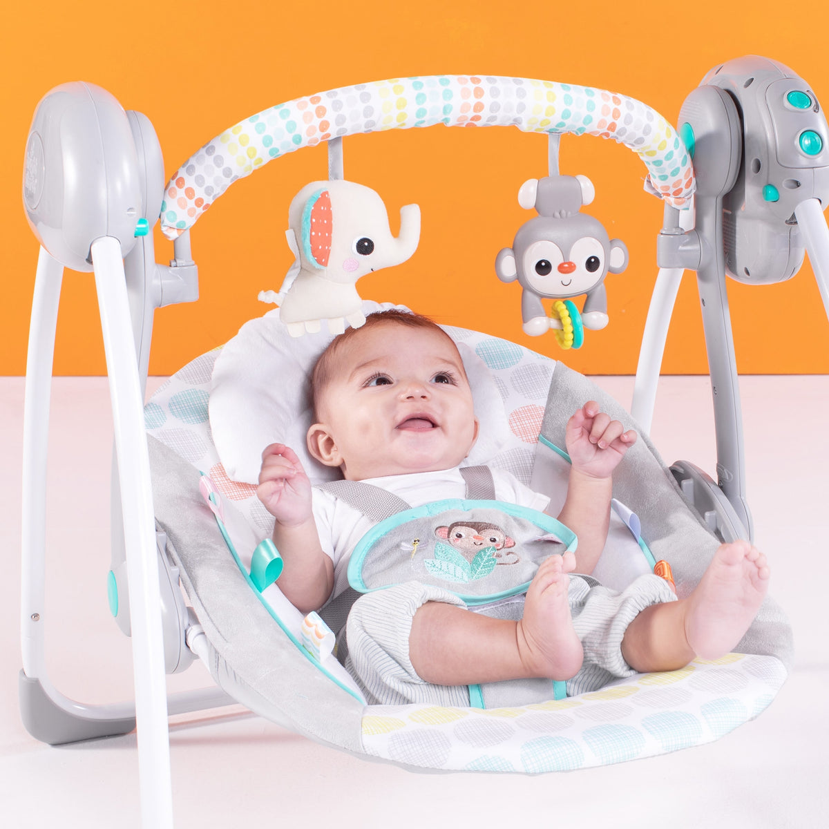 Bright Starts – Leagan portabil Whimsical Wild™ - gogobaby.ro
