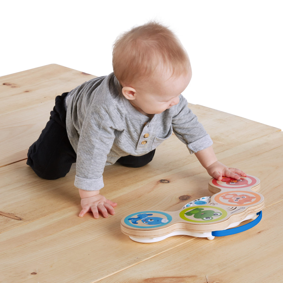 Baby Einstein – Jucarie muzicala de lemn Hape Magic Touch Drum™