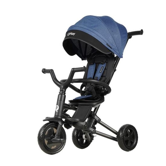 Tricicleta ultrapliabila Qplay Nova Niello Albastru - gogobaby.ro