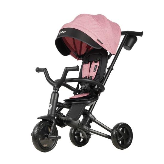 Tricicleta ultrapliabila Qplay Nova Niello Roz - gogobaby.ro