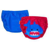 Set 2 chilotei de baie impermeabili, Zoocchini, protectie UPF50+, marime L, 24-36 Luni â€“ Shark