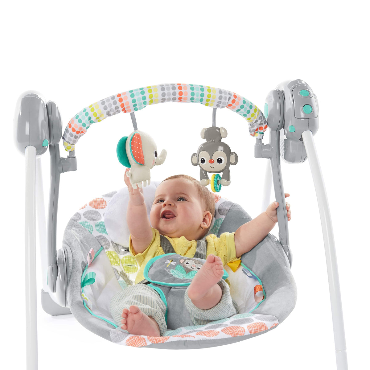 Bright Starts – Leagan portabil Whimsical Wild™ - gogobaby.ro