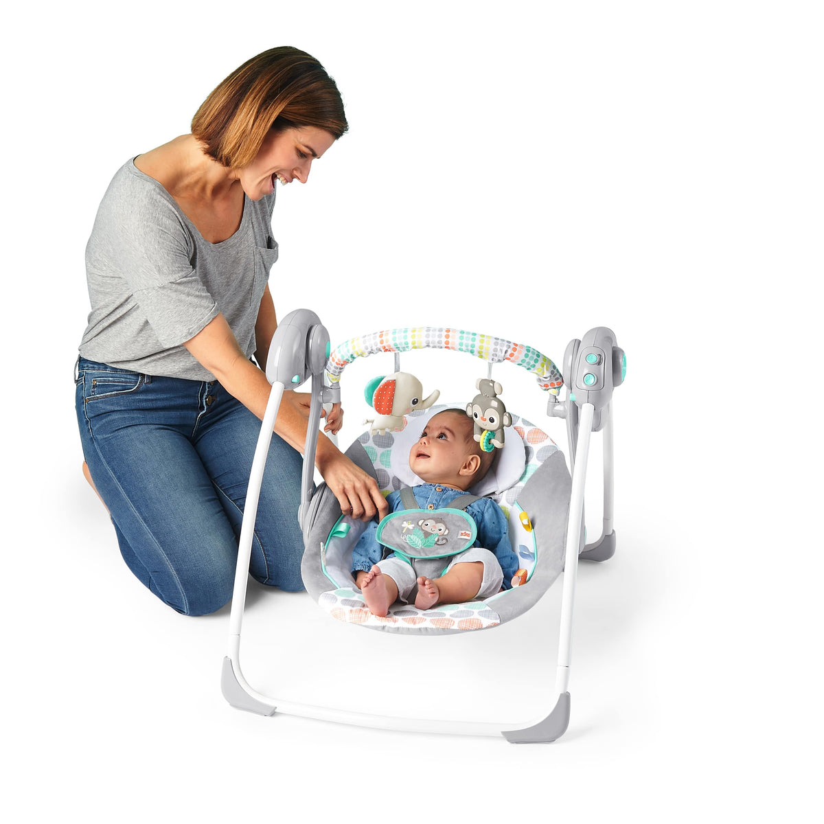 Bright Starts – Leagan portabil Whimsical Wild™ - gogobaby.ro