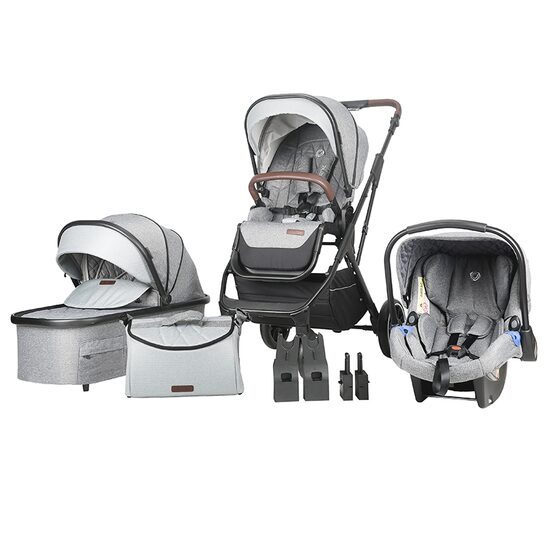 Sistem modular 3in1 Coccolle Silene Urban Grey - gogobaby.ro