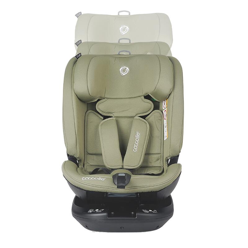 Scaun auto rotativ iSize Coccolle Velsa Moss green - gogobaby.ro