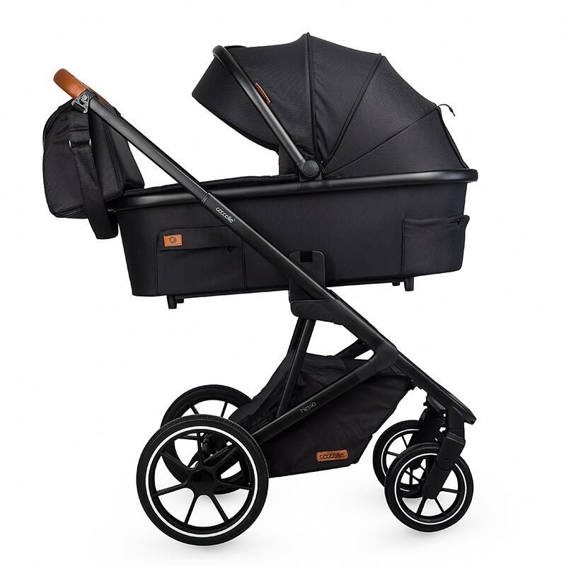 Carucior modular 2in1 C Nessia Diamond black+Balansoar bebelusi C Velio Butternut - gogobaby.ro