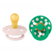 BIBS - Set 2 suzete Colour Studio Collection Polka Dots, tetina rotunda, 6 luni+