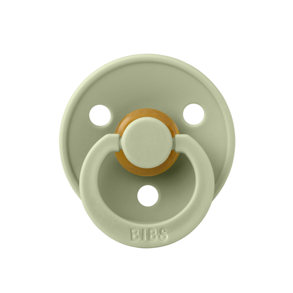 BIBS - Suzeta Colour Latex, tetina simetrica, 0 luni +-Sage