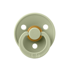 BIBS - Suzeta Colour Latex, tetina simetrica, 0 luni +-Sage