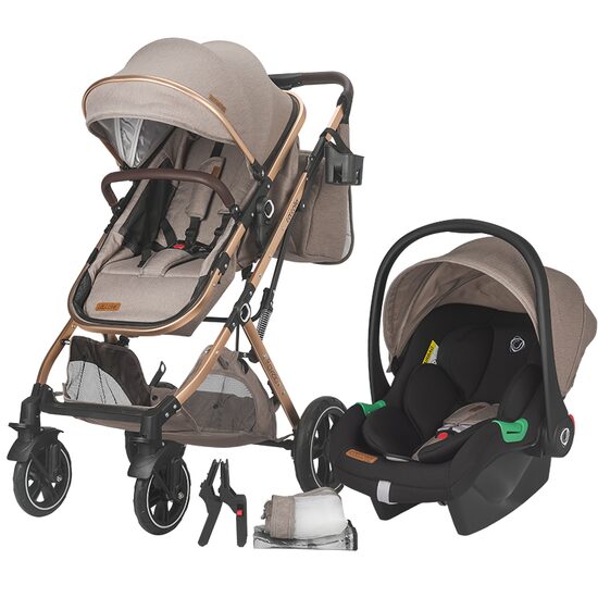 Carucior ultracompact 3in1 Coccolle Ravello Sand beige - gogobaby.ro