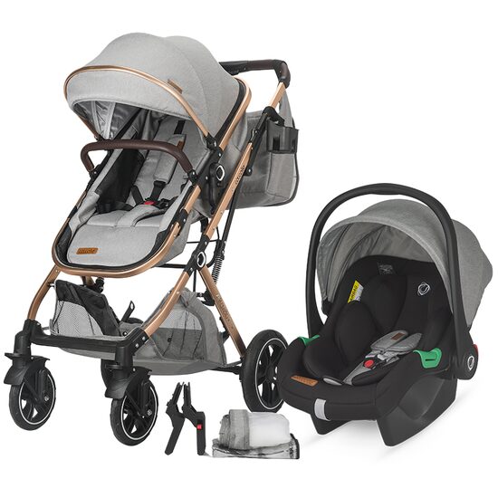 Carucior ultracompact 3in1 Coccolle Ravello Moonlit grey - gogobaby.ro