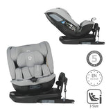 Scaun auto rotativ iSize Coccolle Velsa Neutral grey