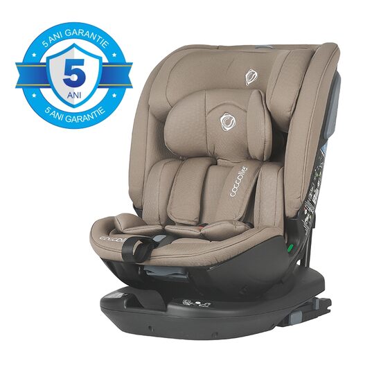 Scaun auto rotativ iSize Coccolle Velsa Taupe brown - gogobaby.ro