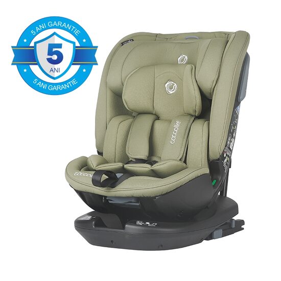 Scaun auto rotativ iSize Coccolle Velsa Moss green - gogobaby.ro