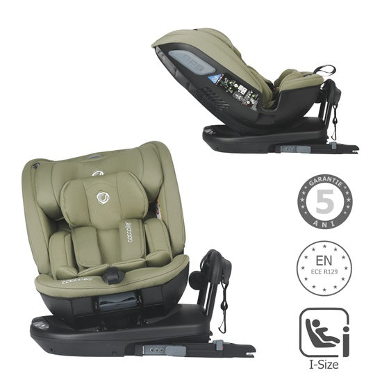 Scaun auto rotativ iSize Coccolle Velsa Moss green