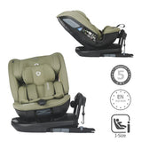 Scaun auto rotativ iSize Coccolle Velsa Moss green