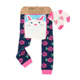 Set pantaloni si soseste antiderapante, Zoocchini, 12-18 Luni Ã¢â‚¬â€œ Bunny
