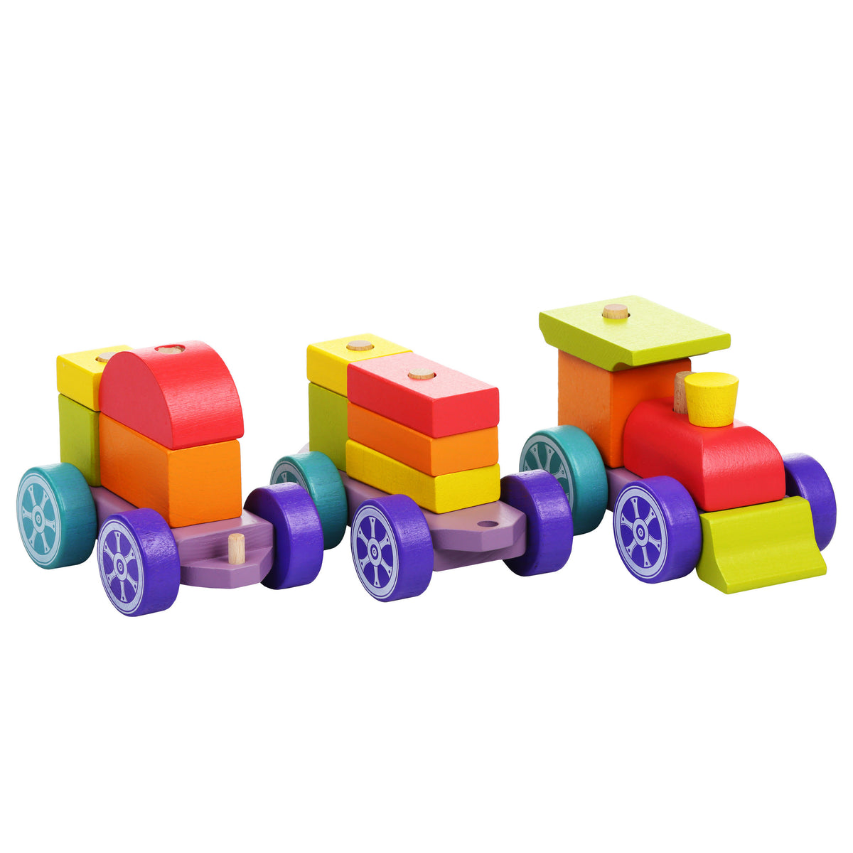 Jucarie din lemn, Cubika, Trenulet - gogobaby.ro