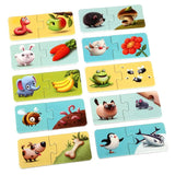 Puzzle pentru copii, 2 Ani+, Puzzlika - Mancarea potrivita