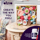 Set creatie Wood & Craft - Flowers, 21*21cm - Romance