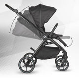Carucior modular 2in1 Coccolle Serry Jet black+ Scoica auto iSize Coccolle Knox Black