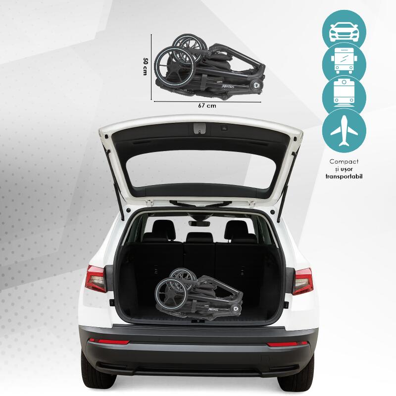 Carucior modular 2in1 Coccolle Serry Jet black