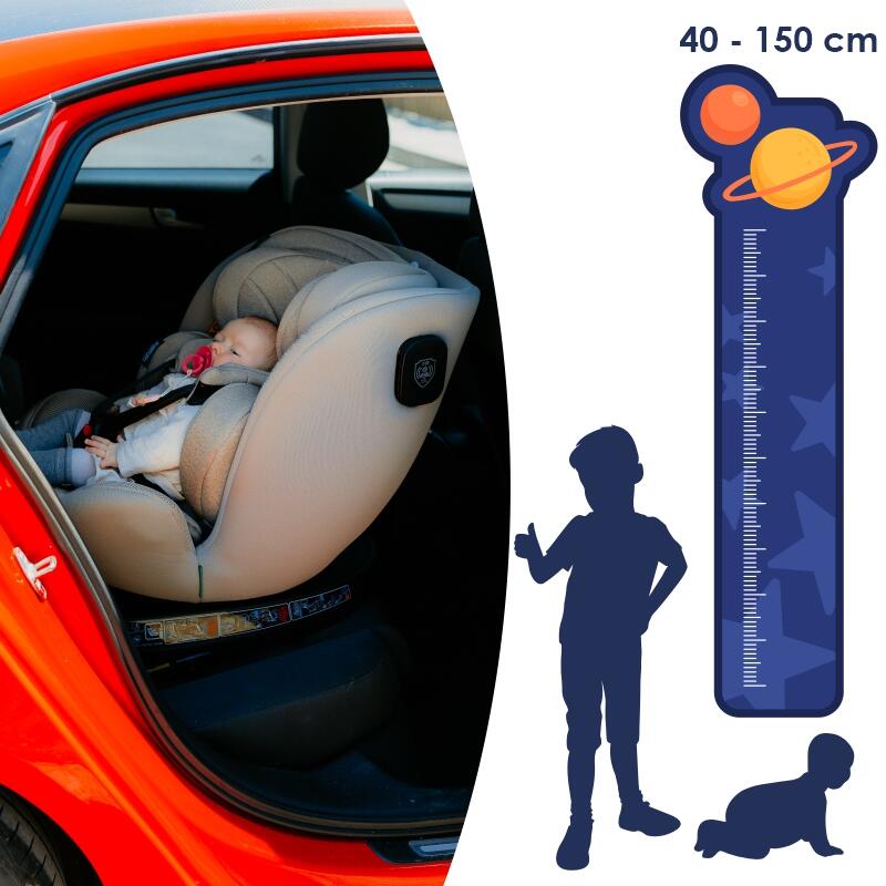 Scaun auto iSize 40-150 cm Coccolle Nova Sand beige - gogobaby.ro