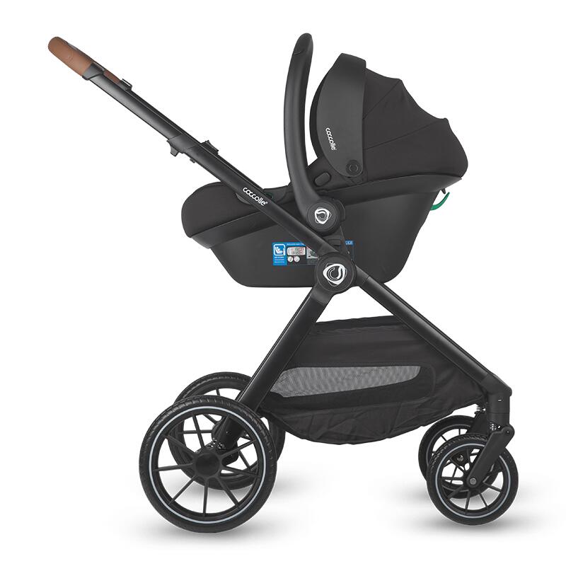 Sistem modular 4in1 Coccolle Aspen Moss Green cu Scoica auto iSize Coccolle Knox Black si Baza isofix iSize Coccolle Knox
