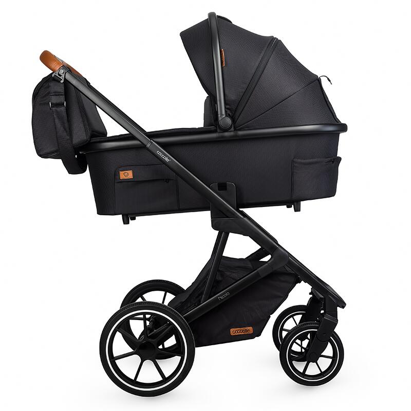 Carucior modular 2in1 C Nessia Diamond black+Balansoar bebelusi C Velio Butternut - gogobaby.ro