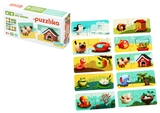 Puzzle pentru copii, 2 Ani+, Puzzlika - Casuta animalelor