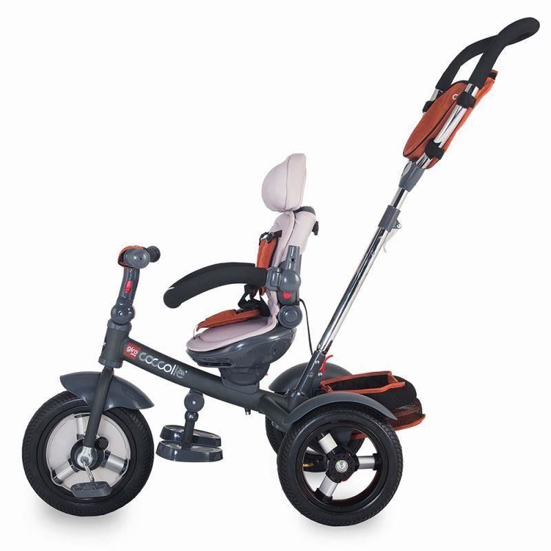 Tricicleta multifunctionala Coccolle Giro Plus Albastru - gogobaby.ro
