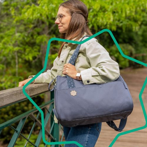 Badabulle - Geanta pentru scutece Pocketstyle Blue - gogobaby.ro