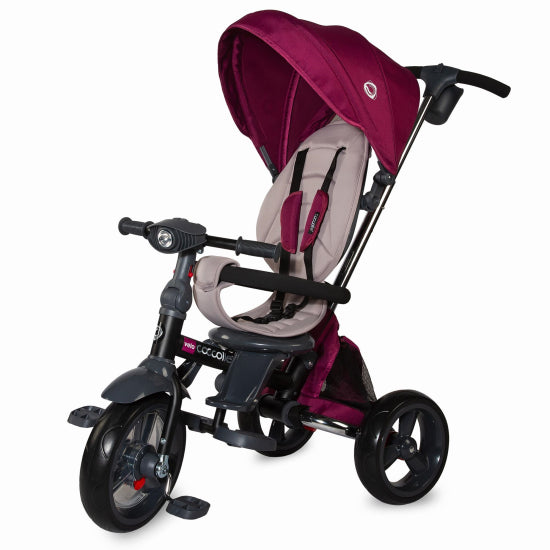 Tricicleta multifunctionala 4in1 cu sezut reversibil Coccolle Velo Violet - gogobaby.ro