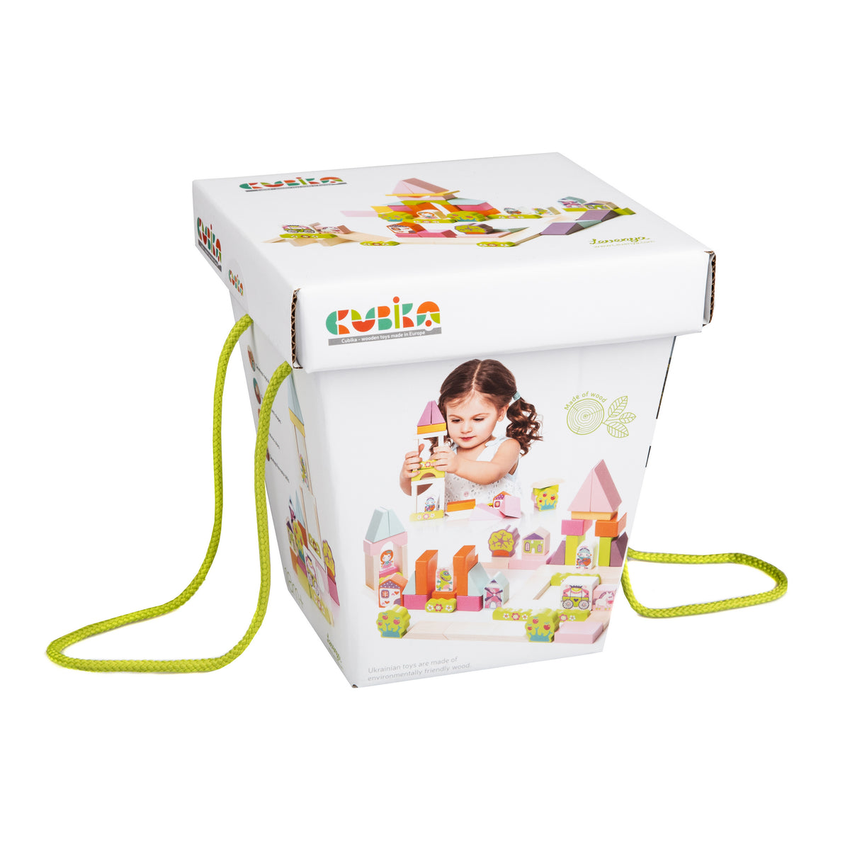 Jucarie Din Lemn, Cubika - Kit De Constructie Pentru Fetite - gogobaby.ro