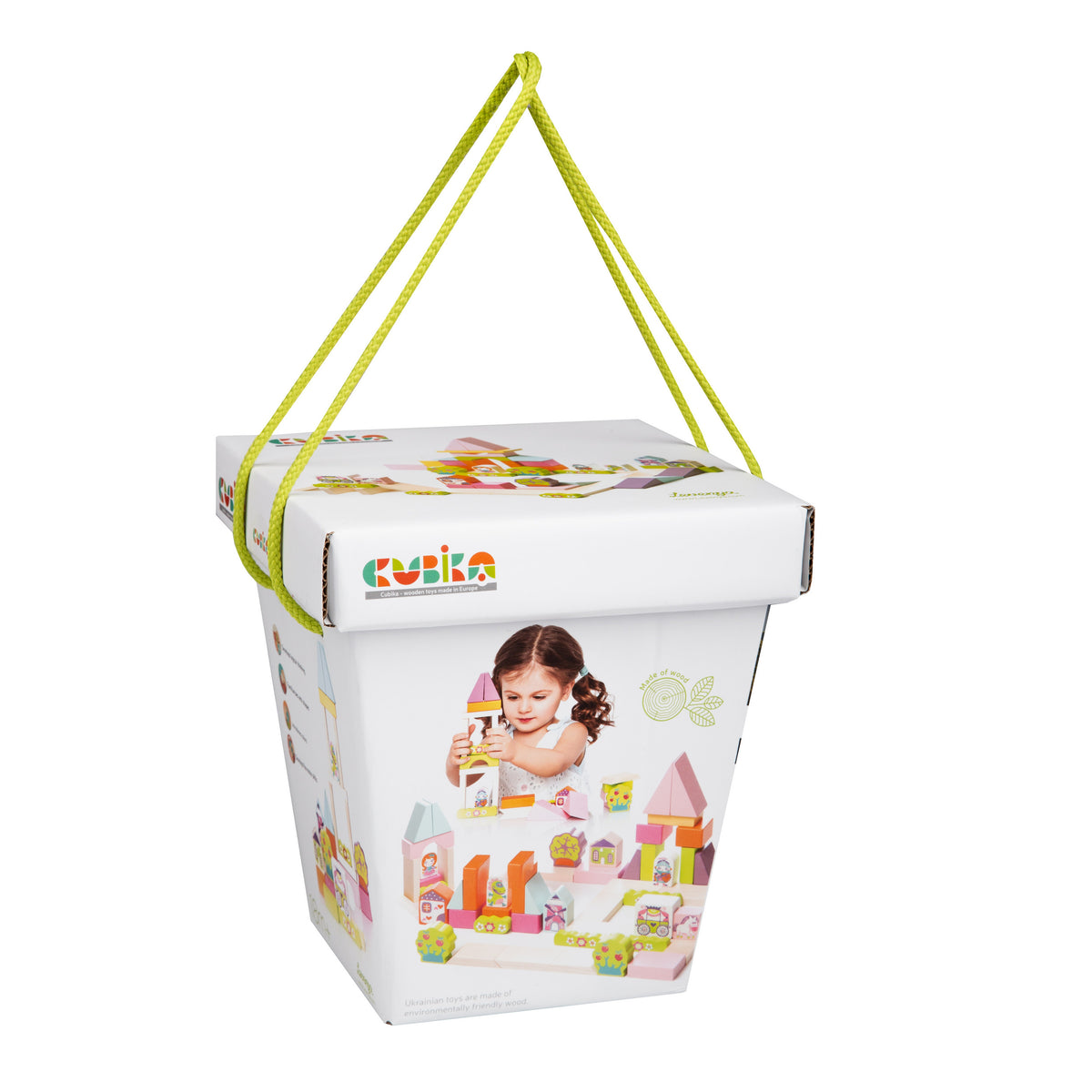 Jucarie Din Lemn, Cubika - Kit De Constructie Pentru Fetite - gogobaby.ro