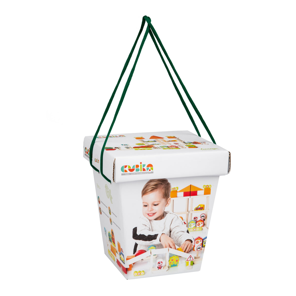 Jucarie Din Lemn, Cubika - Kit De Constructie Pentru Baietei - gogobaby.ro
