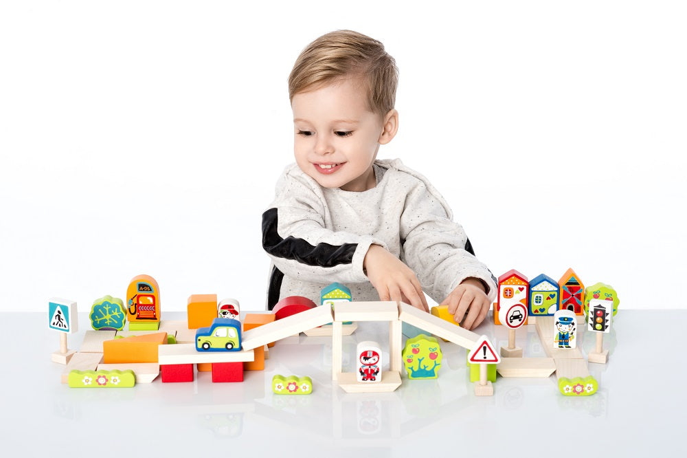 Jucarie Din Lemn, Cubika - Kit De Constructie Pentru Baietei - gogobaby.ro