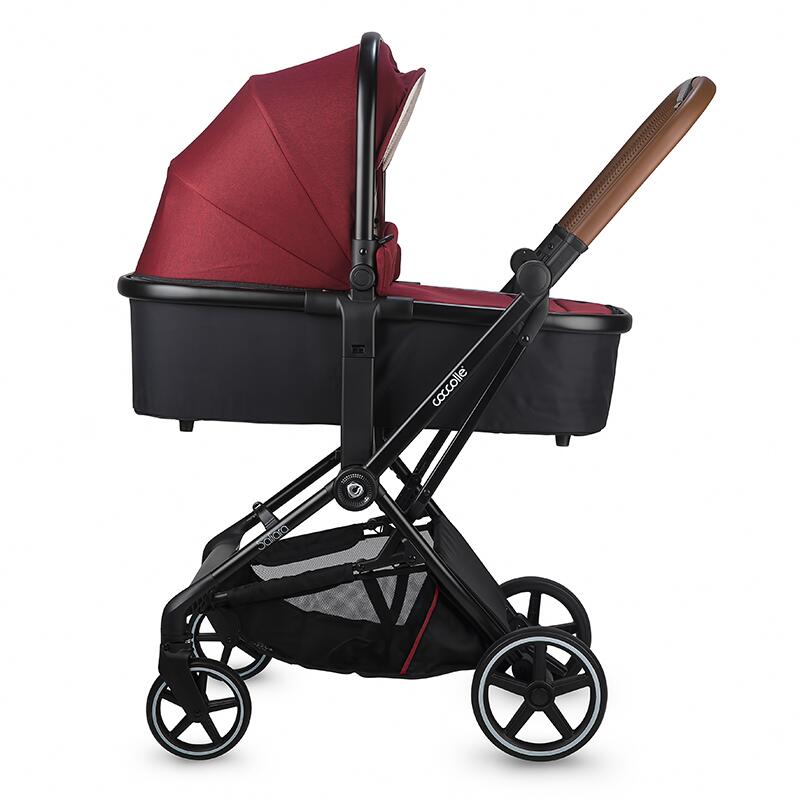 Carucior modular 3in1 Coccolle Saliara Cabernet+ Scoica auto iSize Coccolle Knox Black