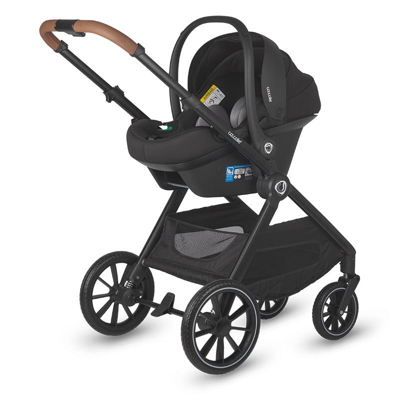 Sistem modular 4in1 Coccolle Aspen Sand Beige cu Scoica auto iSize Coccolle Knox Black si Baza isofix iSize Coccolle Knox