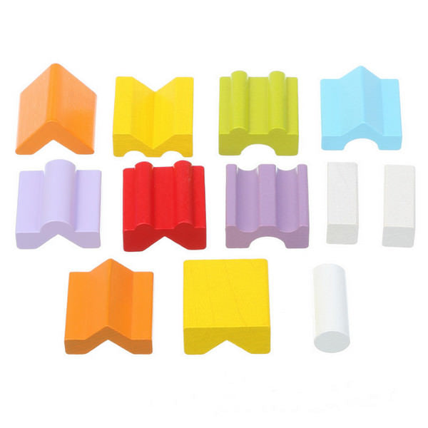 Jucarie Din Lemn Cubika, Set Constructii 